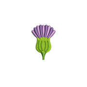 Highland Thistle Symbol digitized embroidery design