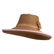 UPF 50+ Women's Peter Beaton Fine Sewn Braid Dressy Hat - Pink OSFM