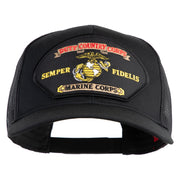 Duty Country Corps Semper Fidelis Patched Solid Cotton Twill Mesh Prostyle Cap - Black OSFM