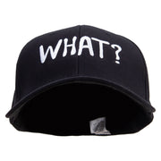 What Phrase Big Size Stretchable Deluxe Fitted Cap - Black XL-2XL