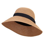 Women's Paper Braid Bucket Hat - Bronze OSFM