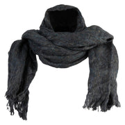Women's Blue Mix Blend Scarf - Blue OSFM