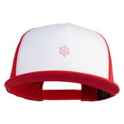 Tiny Nautical Wheel Iron On Patched Classic Trucker Cap