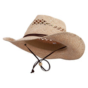 Women's RAFFIA Cowboy Hat - Natural OSFM