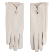 Women's Elegant Fleece Texting Gloves - Beige OSFM