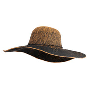 UPF 50+ Woven Blend 5" Extra Wide Brim Hat - Black OSFM