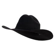Women's Double Ridge Crown Cowboy Hat - Black OSFM