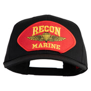 Recon Marine Patched Solid Cotton Twill Pro Style Cap - Black OSFM