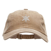 Small Snowflakes Christmas Embroidered Iron On Patched Mesh Cap