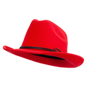 Women's Triple Layer Leatherette Cowboy Hat - Red OSFM