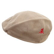 China Mercury Character Sign Embroidered Big Mesh Ivy Cap - Khaki XL-2XL