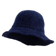 Women's Chenille Large Brim Bucket Hat - Blue OSFM