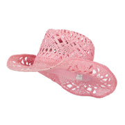 Solid Color Straw Cowboy Hat