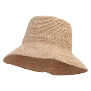 Women's Crochet Raffia Bucket Hat