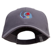 Bingo and Lotto Embroidered Big Size High Profile Twill Cap - Grey XL-3XL