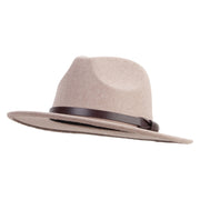 Women's 0.75 inch Leatherette Trim Band Hat - Beige-Mix OSFM