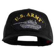 U.S. Army Tank Patched Solid Cotton Twill Mesh Prostyle Cap - Black OSFM