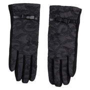 Women's Quilted Texting Gloves - Black OSFM