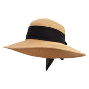 Women's Large Assymetrical Brim Hat - Bronze OSFM