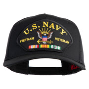 U.S. Navy Vietnam Veteran Patched U.S. Coast Guard Vietnam Veteran Patch - Black OSFM