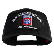 82nd Airborne Division All Americans Patched Solid Cotton Twill Mesh Prostyle Cap - Black OSFM