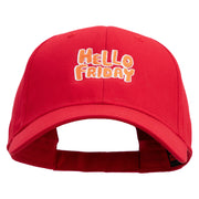 Hello Friday Embroidered Low Profile Washed Flex Cap