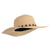 UPF 50+ Braid Round Crown 4" Wide Brim Hat - Toast OSFM