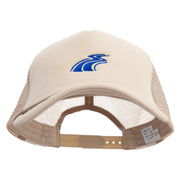 Blue River Illustration Big Size Embroidered Big Foam Mesh Truck Cap - Khaki XL-3XL