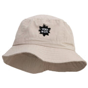 You Win Embroidered Pigment Dyed Bucket Hat - Khaki OSFM
