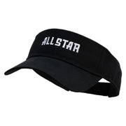All Star Embroidered Cotton Twill Sun Visor - Black OSFM