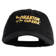 The Phantom of the Opera 1925 Title Embroidered Low Profile Dyed Cotton Twill Cap - Black OSFM