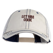 Let Him Cook Embroidered Big Size Special Cotton Low Profile Trucker Cap - Putty XL-3XL