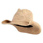Wired Brim Raffia Cowboy Hat