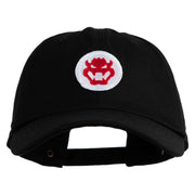 Fire Bowser Iron On Patched Unstructured Cotton Twill Washed Cap - Black OSFM