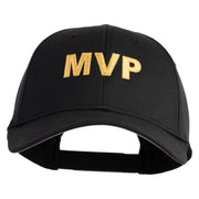 MVP Letters Embroidered 6 Panel Baseball Cap - Black OSFM