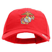 US Marine Corps Emblem Embroidered 6 Panel Unstructured Cotton Twill Cap
