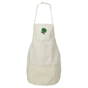 Oak Embroidered Solid Chef's Apron - Natural OSFM