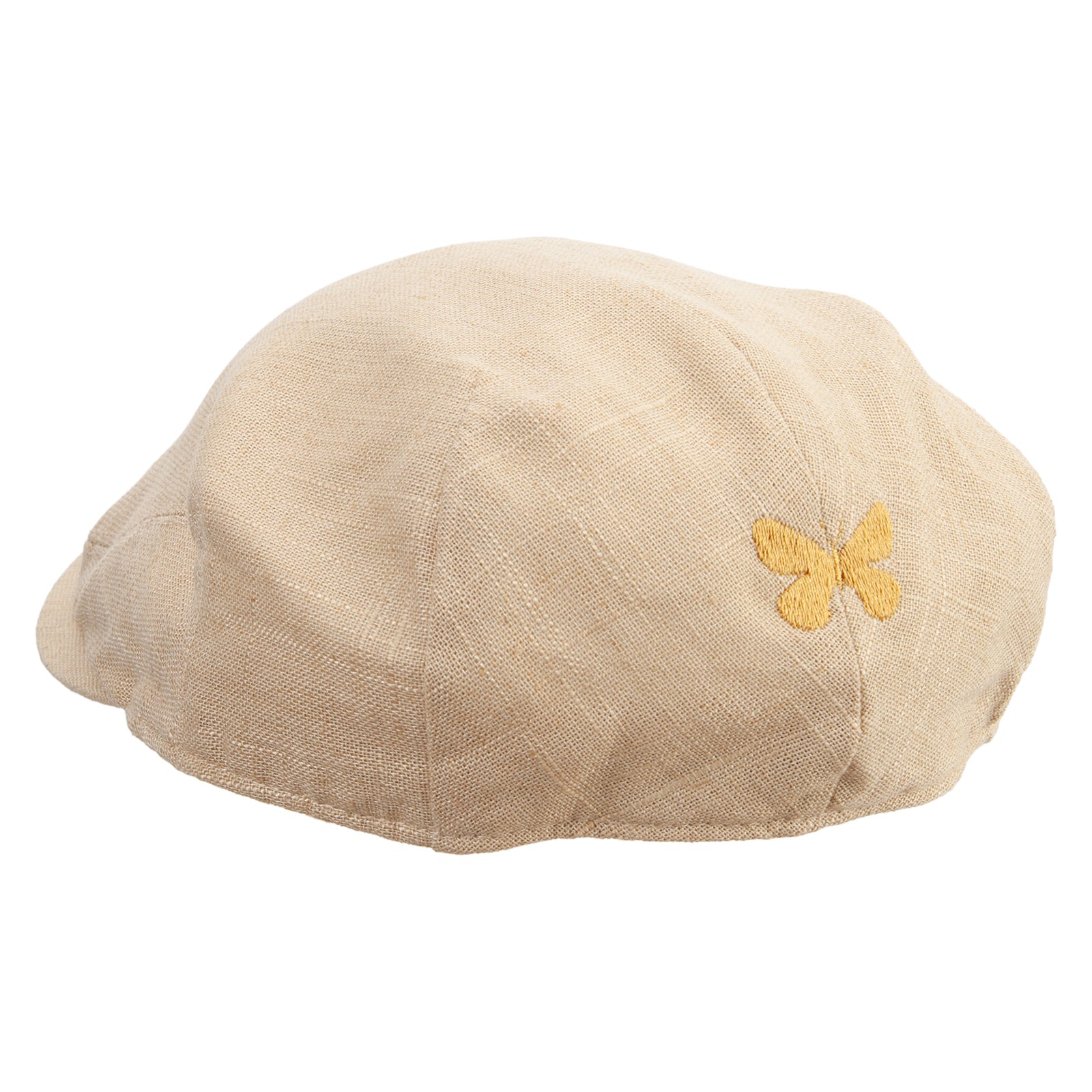Simple Butterfly Icon Embroidered Big Size Men s Linen Ivy Cap Symbol Designed e4Hats e4Hats