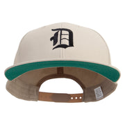 Old English D Embroidered Brushed Cotton Twill High Profile Extra Size Cap - Khaki XL-3XL