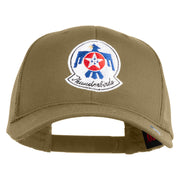 USAF Thunderbirds Embroidered Solid Cotton Twill Mesh Cap - Khaki OSFM