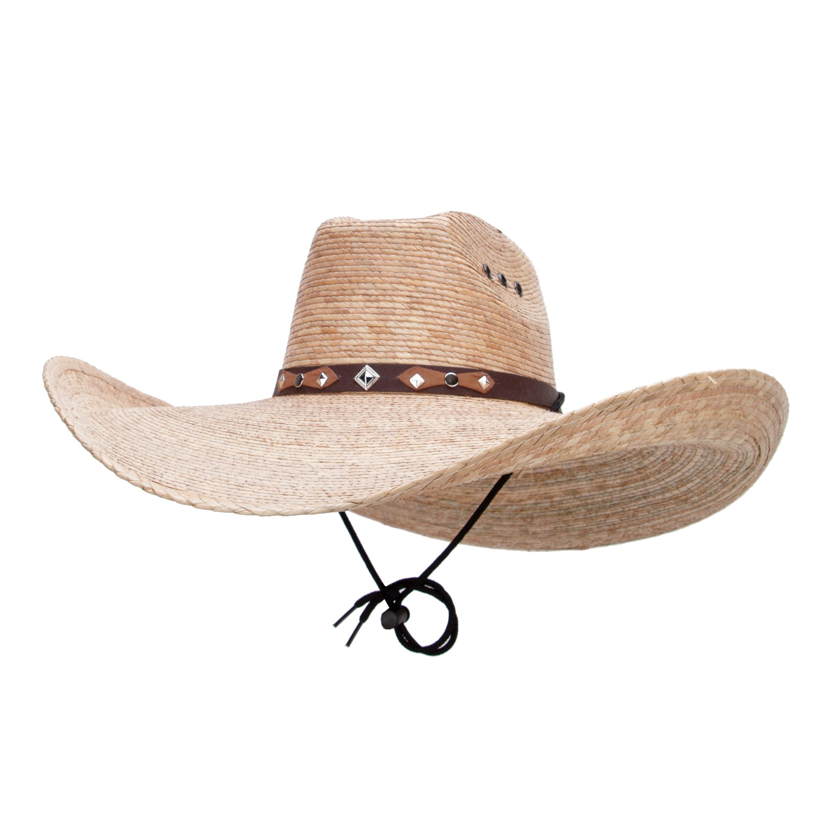 Mexican Style Wide Brim Straw Hat - Natural OSFM
