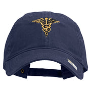 U.S. Army Specialist Corps Embroidered Washed Solid Pigment Dyed Cotton Twill Brass Buckle Cap - Navy OSFM