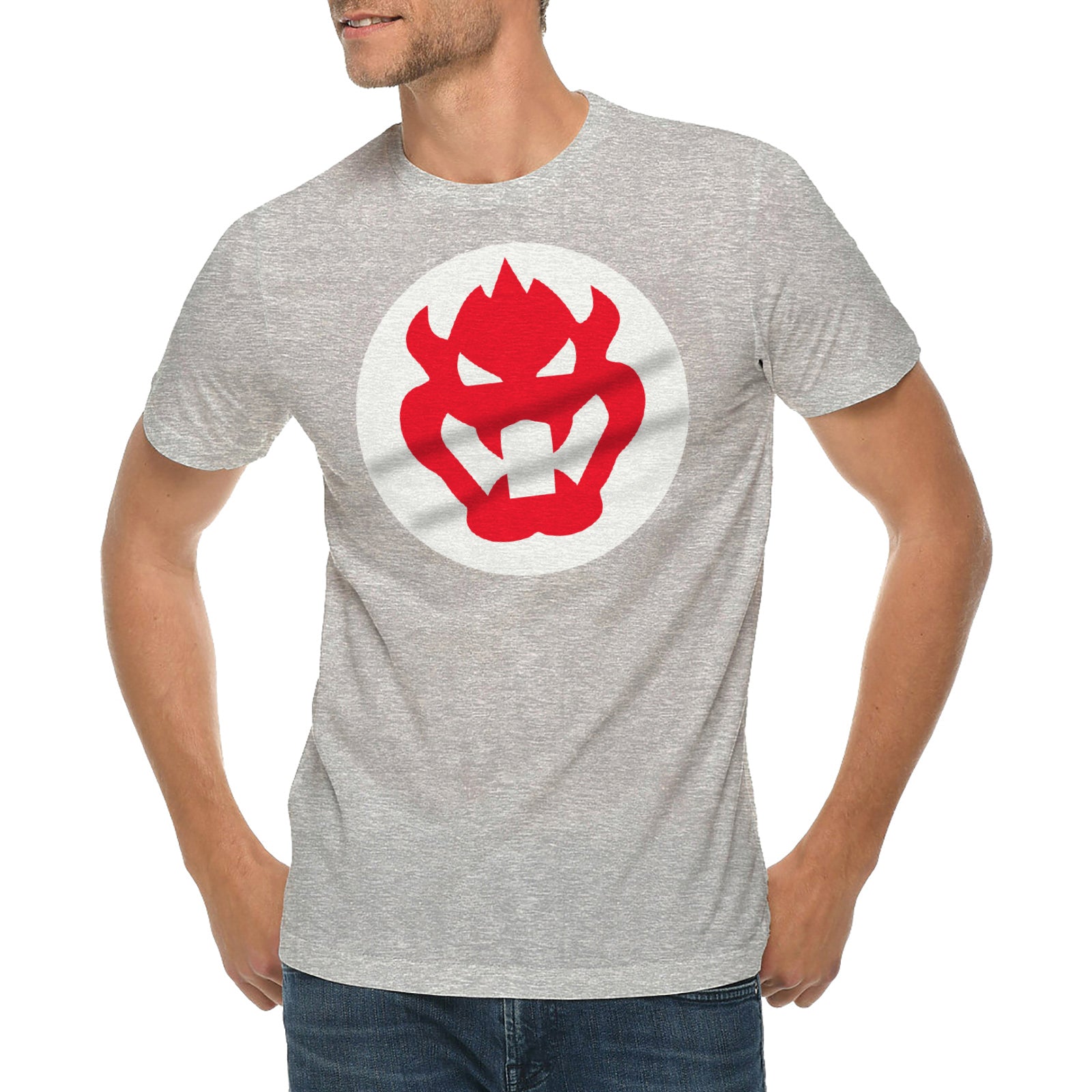 Bowser Logo Graphic Design Lane Seven Ring Spun Jersey