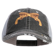 U.S. Army Military Police Insignia Embroidered Low Profile Special Cotton Mesh Cap - Black OSFM