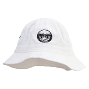 Niagara Falls Embroidered Big Size Washed Hat - White XL-2XL
