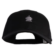 Robot Head Embroidered New Big Size High Profile Twill Cap - Black XL-3XL