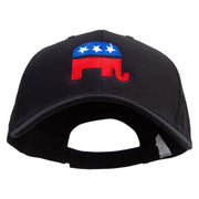 Republican Elephant USA Embroidered Big Size High Profile Twill Cap