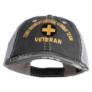 U.S. Army 33rd Infantry Brigade Combat Team Embroidered Low Profile Special Cotton Mesh Cap - Black OSFM
