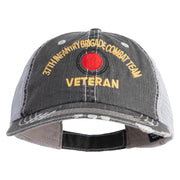 U.S. Army 37th Infantry Brigade Combat Team Embroidered Low Profile Special Cotton Mesh Cap - Black OSFM