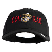 Ooh Rah Embroidered 6 Panel Unstructured Cotton Twill Cap Made in USA - Black OSFM
